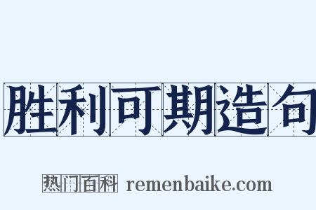 胜利可期造句是什么意思的图片